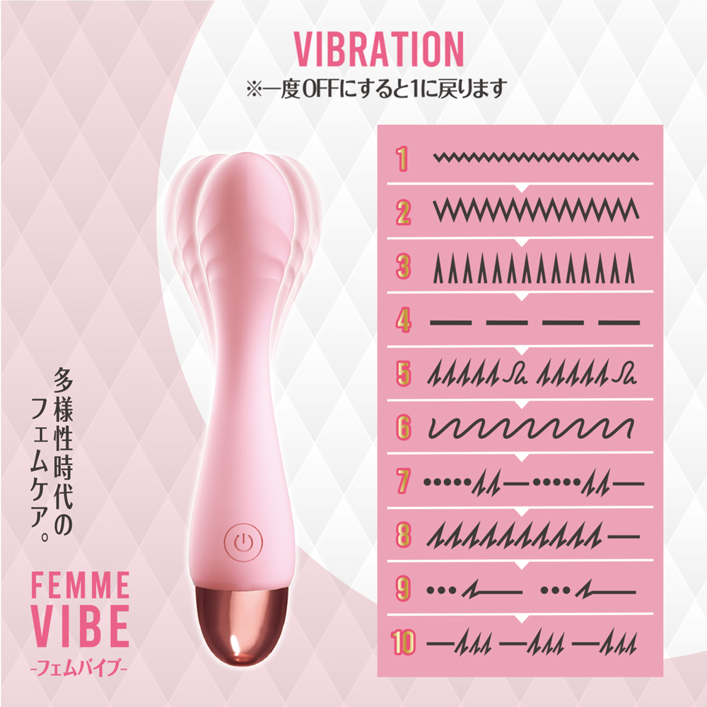 フェムバイブ ピンク